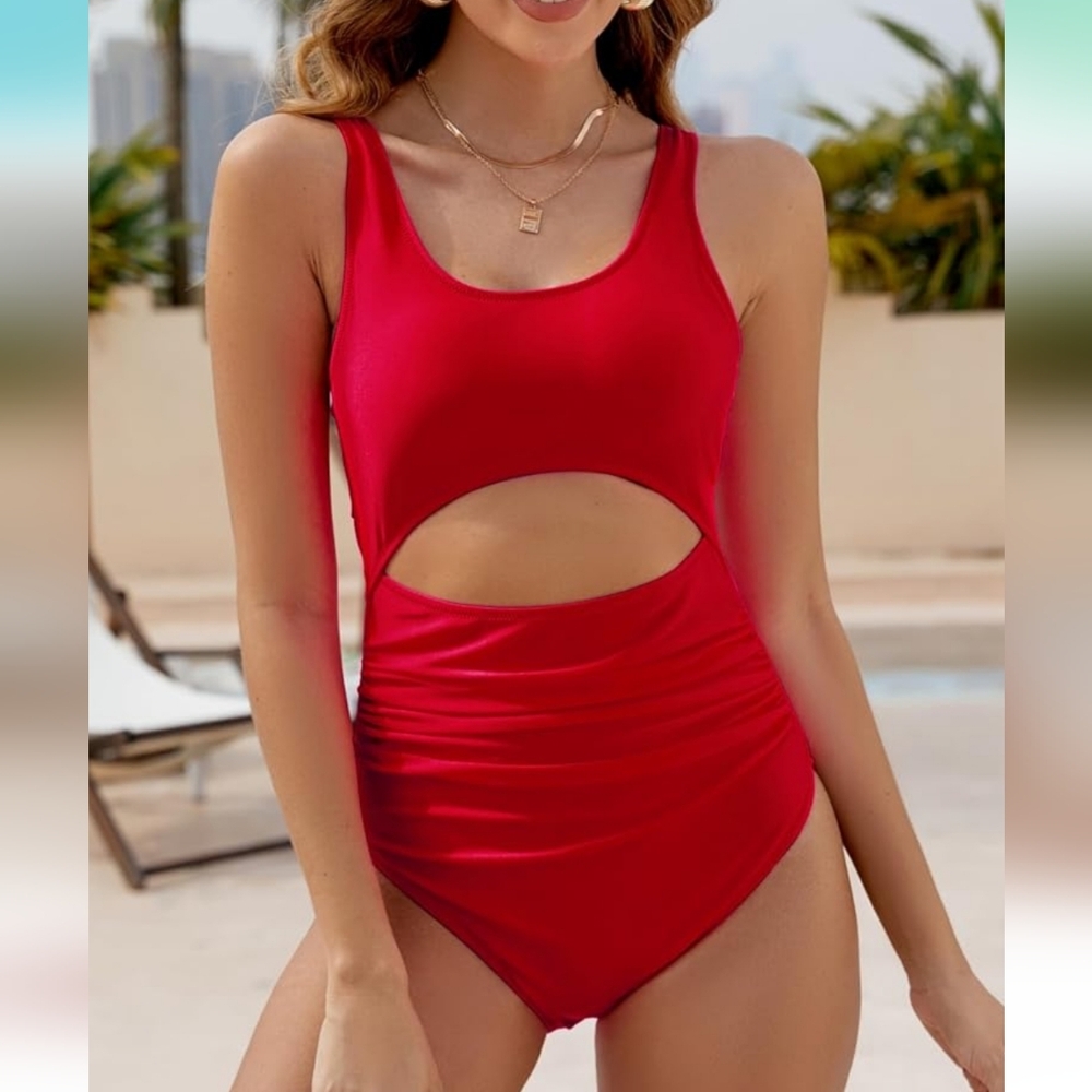 VIMPUNEC High Waist Tummy Control Swimsuit